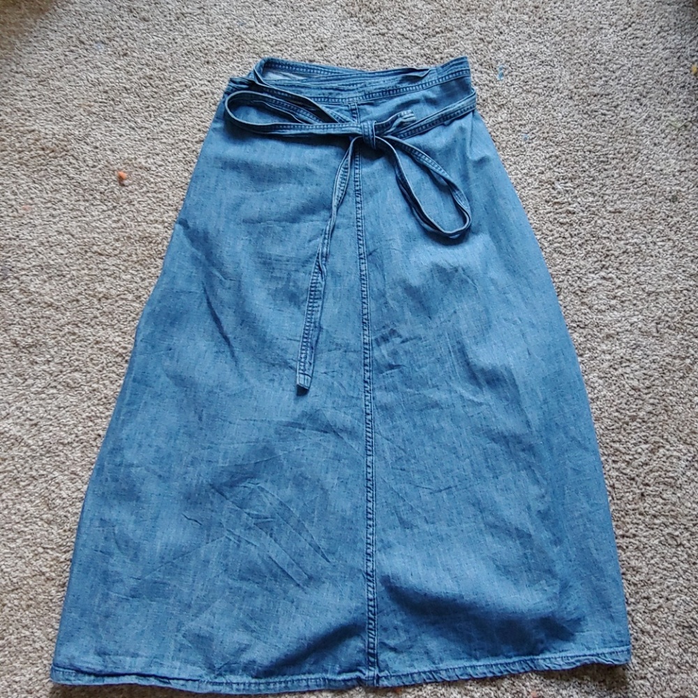 Demin wrap skirt